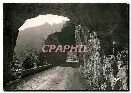 Moderne Karte Les Gorges du Tarn Lozere La route sous les Tunnels