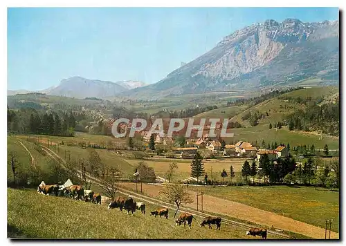 Moderne Karte Monestier de Clermont Isere Vue generale