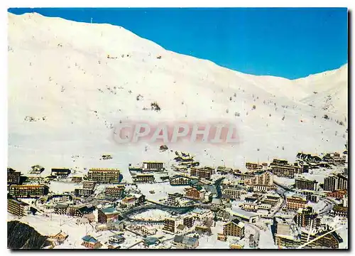 Cartes postales moderne Les Deux Alpes Vue generale aerienne de la station et des pistes