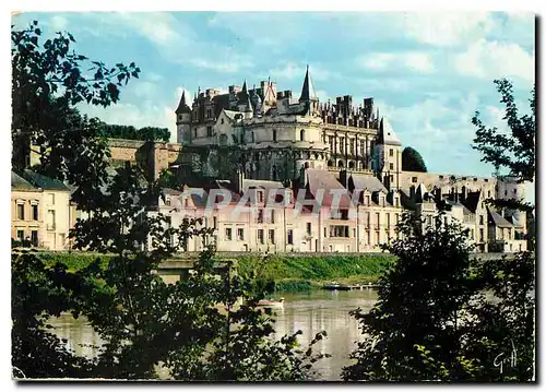 Cartes postales moderne Les Chateaux de la Loire Amboise Indre et Loire Le chateau et la Loire