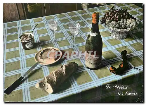 Moderne Karte Table regionale Rillettes Vin