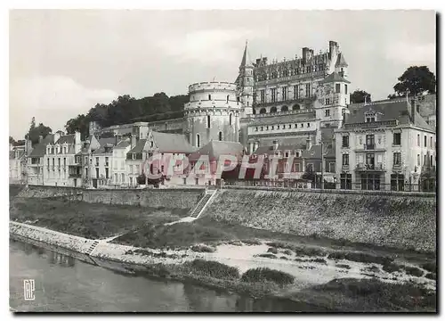 Moderne Karte Amboise Les berges de la Loire et le Chateau