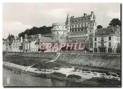 Moderne Karte Amboise Les berges de la Loire et le Chateau