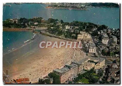 Moderne Karte Dinard Cote d'Emeraude I & V La Plage de l'Ecluse la Pointe du Moulinet l'Estuaire de la Rance a