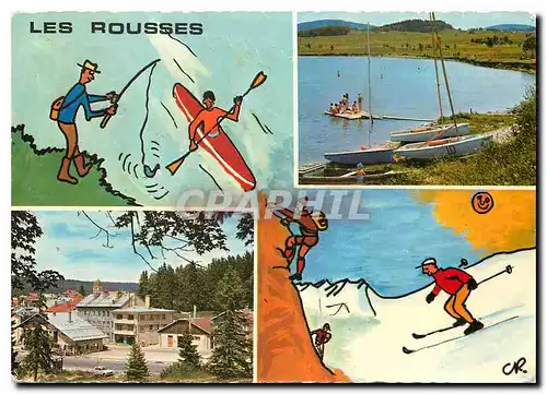 Moderne Karte Les Rousses Jura