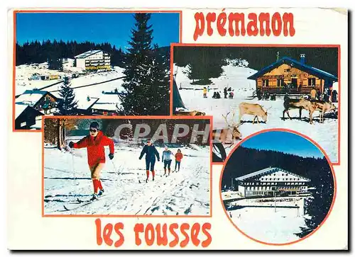 Moderne Karte Premanon les Rousses Jura L'Ecole de Ski de Pond et la Vallee des Rennes