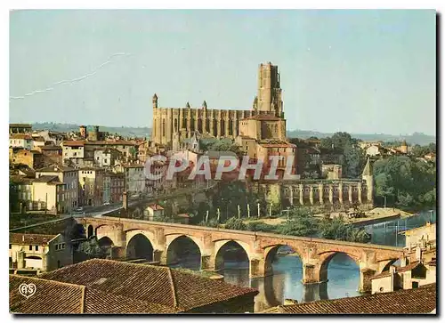 Cartes postales moderne Albi Tarn Centre de Tourisme le Tarn dans la traversee de la ville le Pont Vieux L'ancien Palais