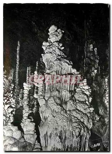 Moderne Karte L'Aven Armand Stalagmite Monumentale au bord du Gouffre surmontee par le Canard