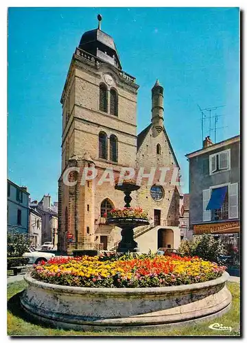 Moderne Karte Paray le Monial S et L Tour Saint Nicolas