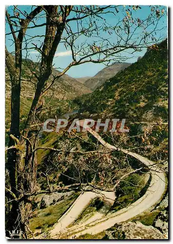 Cartes postales moderne Gorges du Tarn La Malene route du Causse Mejean Les Lacets