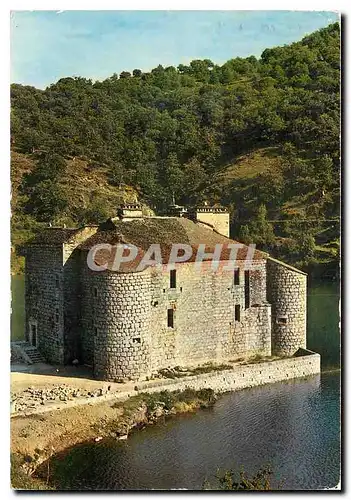 Moderne Karte Environs de Villefort Lozere Le Chateau de Castanet