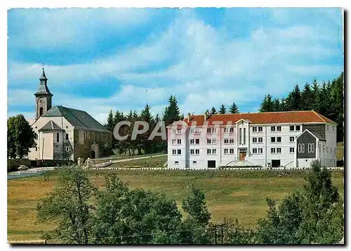 Moderne Karte Abbaye N D des Neiges La Bastide Lozere L'Hotellerie et l'Eglise Abbatiale