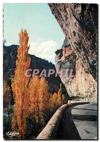 Moderne Karte Les Gorges du Tarn L'encorbellement des rochers