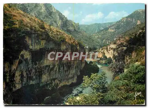 Cartes postales moderne Couleurs et Lumiere de France Les Gorges du Tarn Lozere Sortie des Detroits vers les Baumes