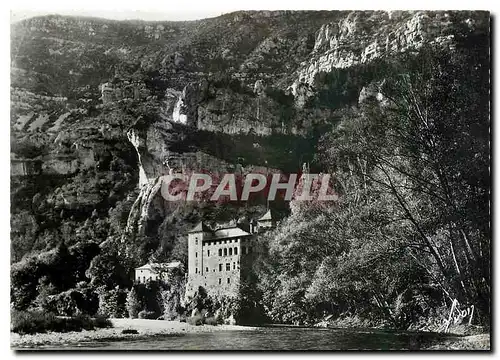 Moderne Karte Gorges du Tarn Chateau de la Caze Lozere