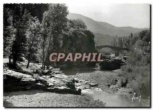 Moderne Karte Florac Lozere Le Pont de Barre et le rocher des fees