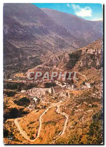 Cartes postales moderne En Parcourant les Gorges du Tarn Bis Vue generale de Ste Enimie