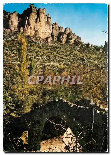 Cartes postales moderne En Parcourant les Gorges du Tarn Lever de soleil dans un paysage pittoresque de la Jonte Le Vieu
