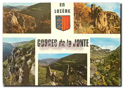 Moderne Karte En Lozere Les Gorges de la Jonte