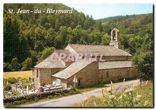 Moderne Karte La Lozere Touristique Le Bleymard L'Eglise de Saint Jean du Bleymard