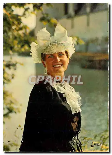 Cartes postales moderne Folklore de l'Anjou Costume et coiffe de Chalonnes