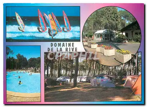 Moderne Karte Camping la Rive Biscarrosse