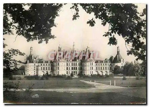 Moderne Karte Chambord Loir et Cher Le Chateau Facade au Nord