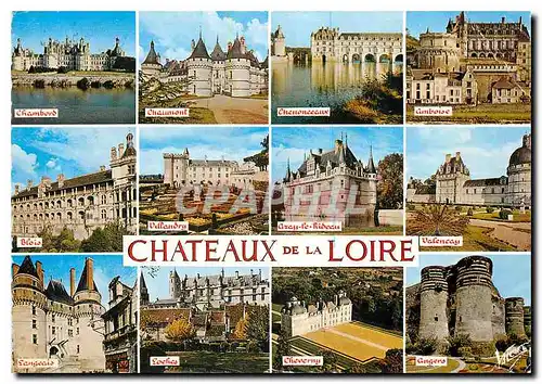 Cartes postales moderne Les Merveilles du Val de Loire ses Chateaux