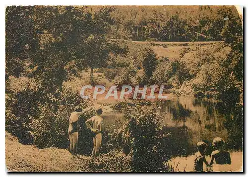 Cartes postales moderne La Belle France Baignade d'enfants sur les bords du Lignon entre Tence et Le Chambon sur Lignon