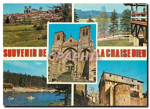 Cartes postales moderne La Chaise Dieu Hte Loire Station climatique et touristique Vue generale Lac de Malaguet Eglise A