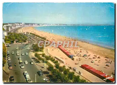 Moderne Karte Couleurs de Bretagne La Baule L A La plus belle plage d'Europe Vue d'ensemble de la plage prise