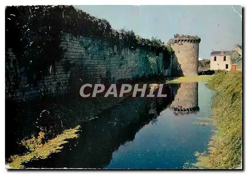 Moderne Karte La Bretagne en Couleurs Guerande L A Remparts de la Tour Sud Ouest devant les douves