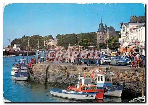 Cartes postales moderne La Bretagne Touristique Perle de la Cote de Jade Pornic Le Port de peche et le Chateau