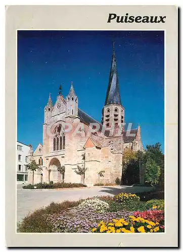 Moderne Karte Puiseaux Loiret L'Eglise au Clocher torse