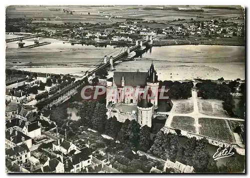 Moderne Karte Sully vu d'Avion Le Chateau et la Loire