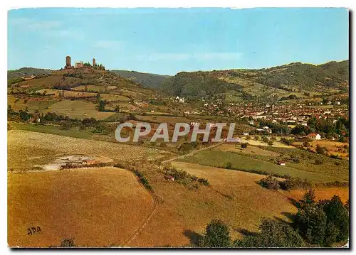 Cartes postales moderne En Parcourant le Lot Saint Cere Lot Vue generale panoramique dominee par les Tours de Saint Laur
