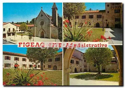 Moderne Karte Figeac Lot