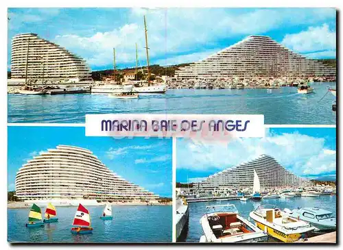 Cartes postales moderne Marina Baie des Anges Villeneuve Loubet Plage Cote d'Azur Le port de plaisance et l'immeuble Com