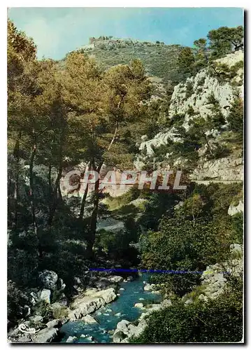 Moderne Karte Paysages de la Cote d'Azur Varoise Environs de Toulon Var Les Gorges d'Ollioules