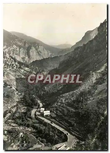 Moderne Karte Les Alpes Maritimes La Route de Touet sur Var a Beuil entre les Gorges Inferieures du Cians et l