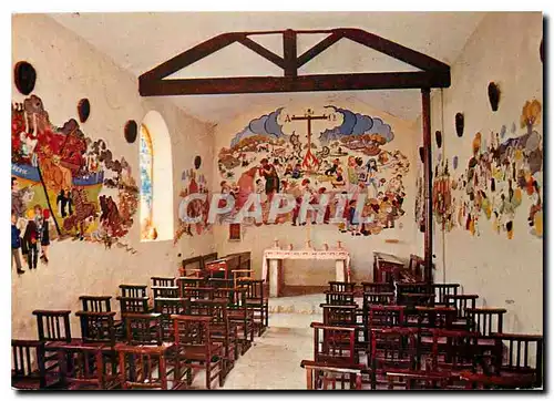 Moderne Karte Tourrettes sur Loup Interieur de la Chapelle St Jean