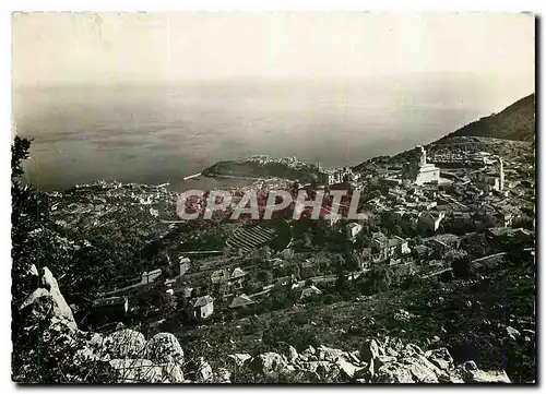 Cartes postales moderne La Turbie vue generale et la Principaute de Monaco