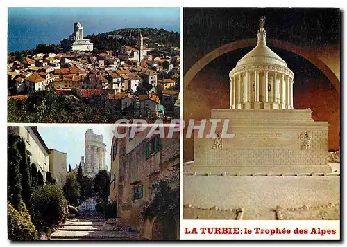 Cartes postales moderne La Turbie Alpes Maritimes Panorama sur La Tubie et le Trophee des Alpes