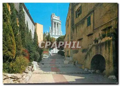 Cartes postales moderne La Cote d'Azur La Turbie La Via Julia ancienne voie Romaine et le Trophee des Alpes