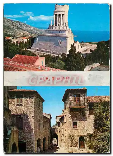 Cartes postales moderne La Turbie Alpes Marit Le Trophee d'Auguste La Voie Romaine