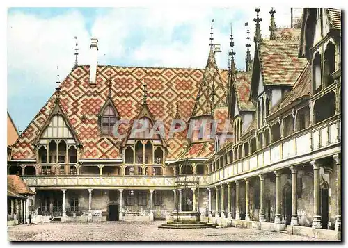 Moderne Karte Beaune C d'Or La Cour d'Honneur Hotel Dieu