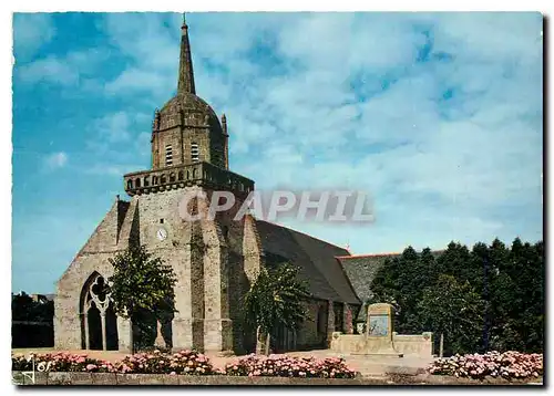 Moderne Karte La Bretagne en Couleurs Perros Guirec C du N Eglise paroissiale de Saint Guirec