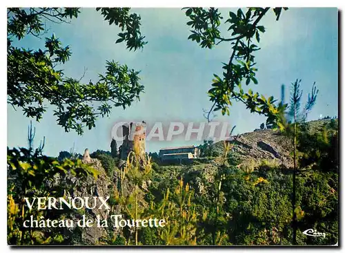 Cartes postales moderne Vernoux en Vivarais Ardeche Chateau de la Tourette