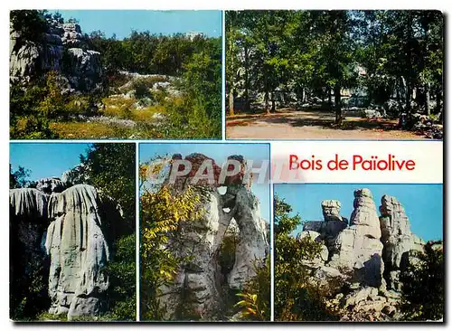 Moderne Karte Bois de Paiolive Ardeche