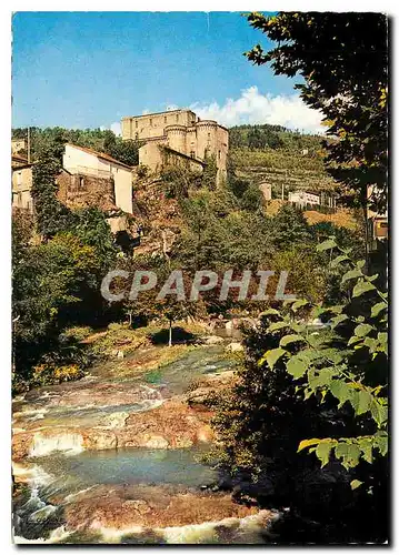 Cartes postales moderne Largentiere Ardeche Le Chateau En bas La Ligne
